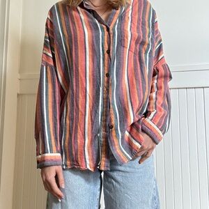 Urban Outfitters Multicolor Striped Women's Shirt